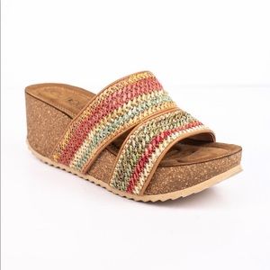 Corky’s Multi color wedge sandals